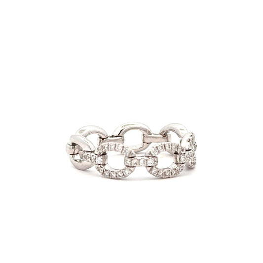 White Soft Link Chain Ring (FINAL SALE)