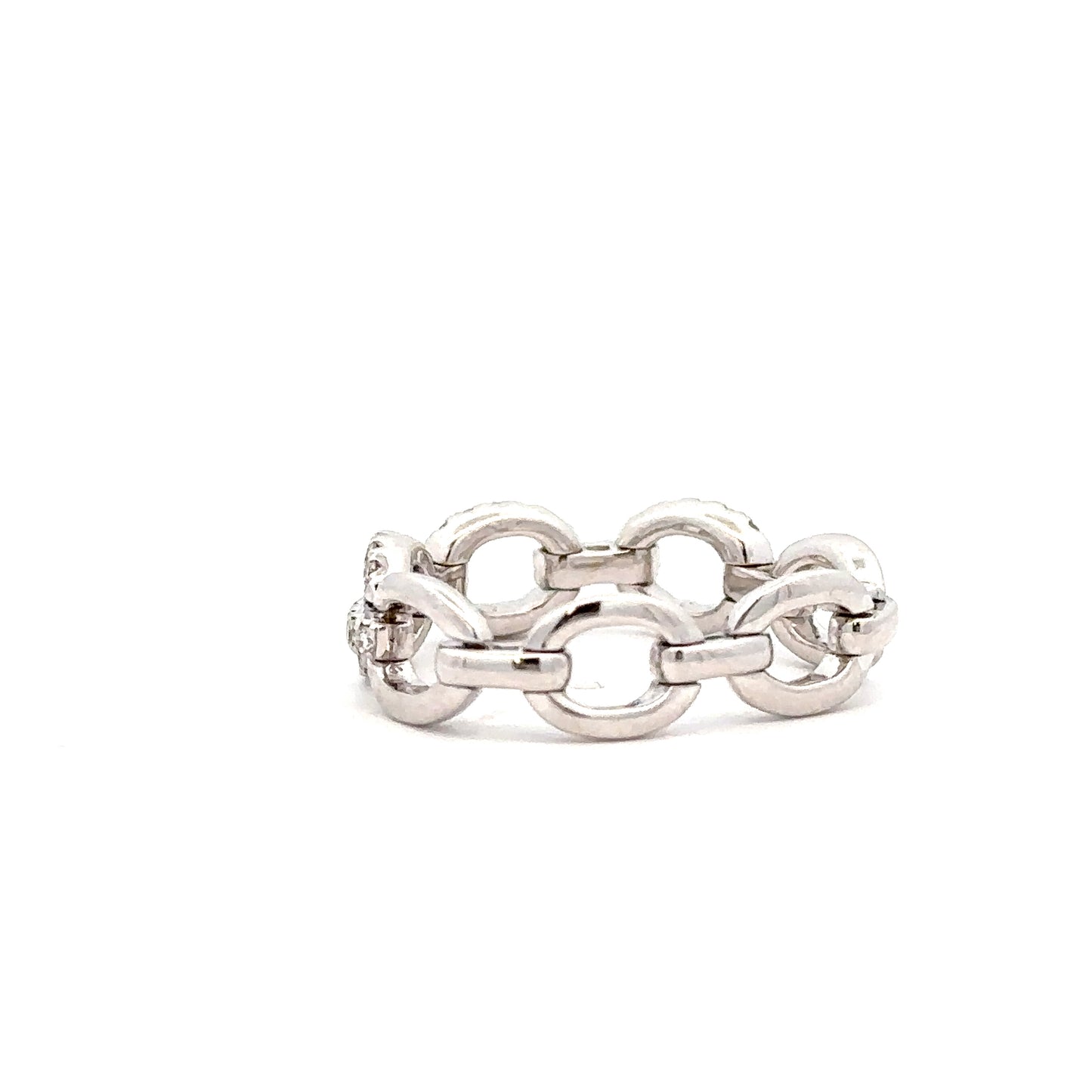 White Soft Link Chain Ring (FINAL SALE)