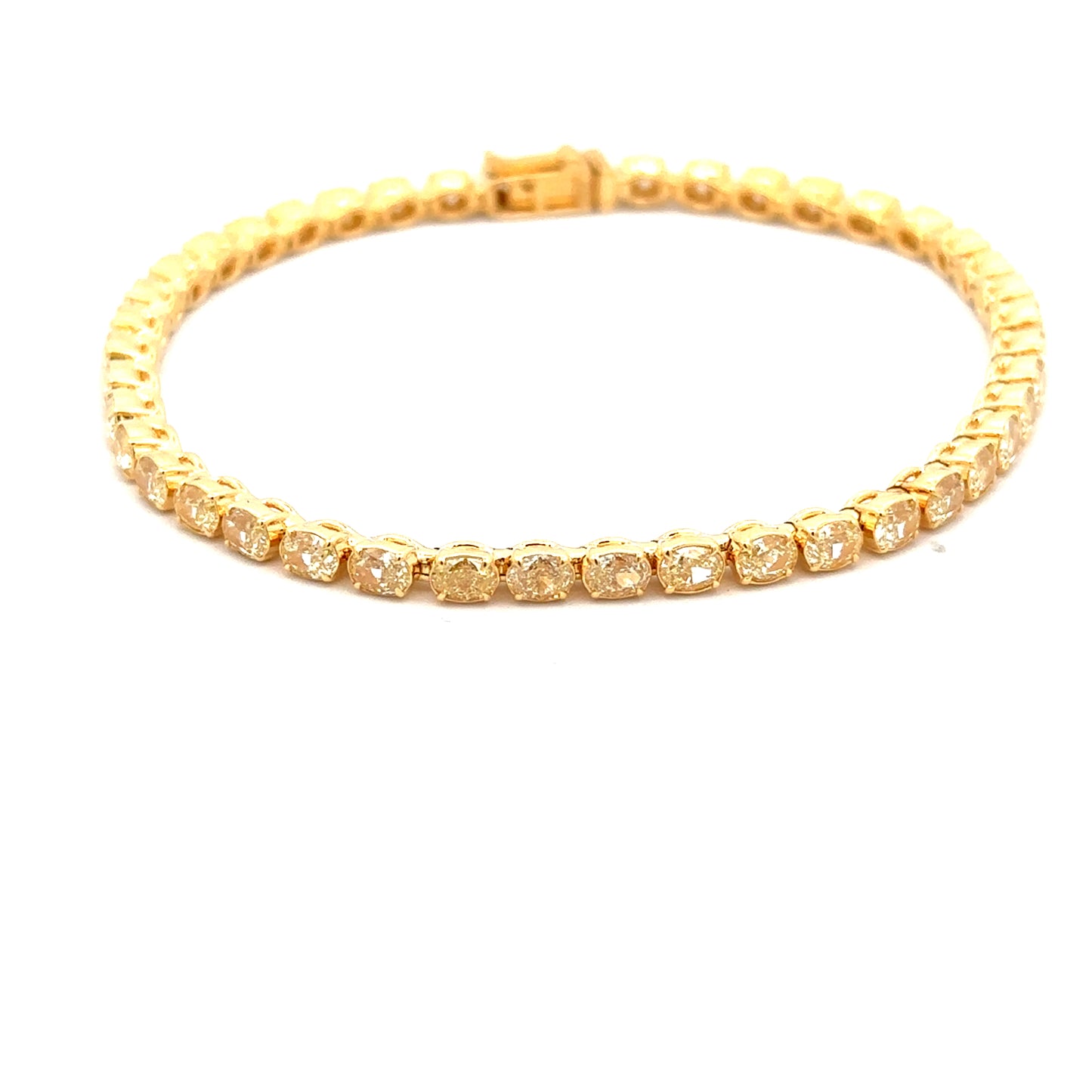 Oval Yellow Diamond Bracelet