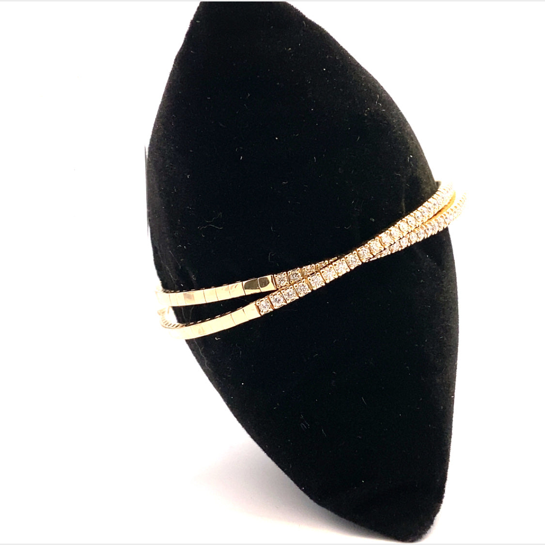 Gold Double Coil Flexible Bangle - China Art & Jewelry