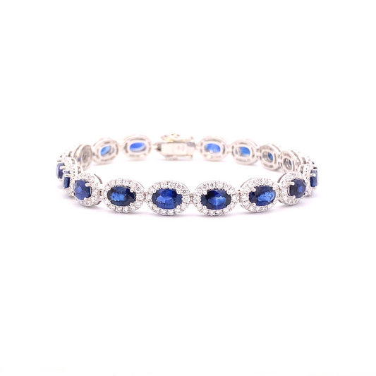 Sapphire Oval Bracelet - China Art & Jewelry