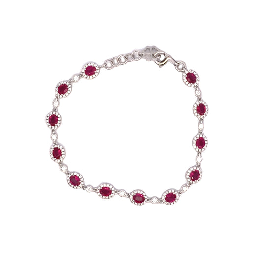 Ruby Circle Bracelet - China Art & Jewelry